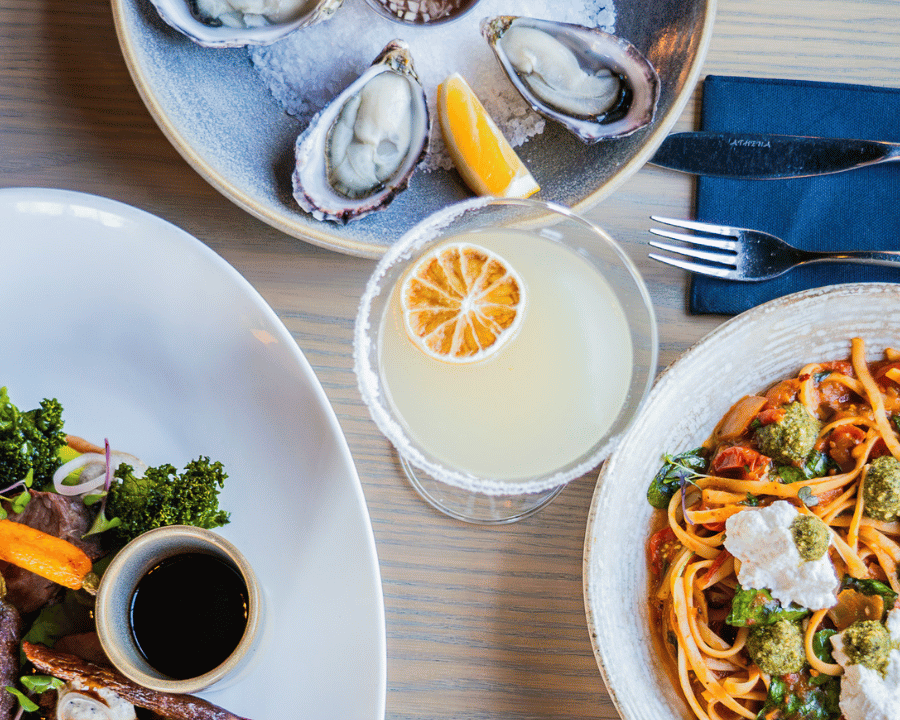 Seasonal dish served at a restaurant in Queenstown in New Zealand